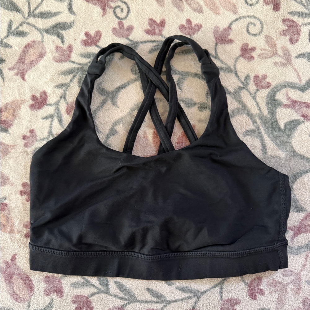 lululemon athletica Black Strappy Sports Bra